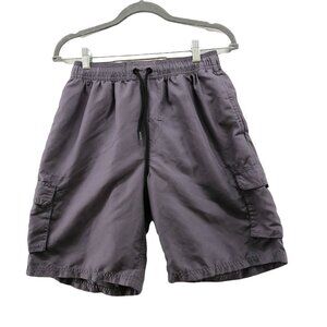Tesla Swim Trunks Mens S‎ Gray Lined 9" Inseam Shorts